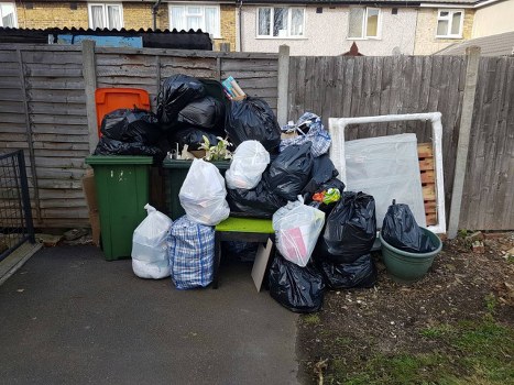 Professionals handling flat clearance in a Crouch End apartment